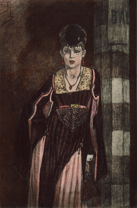 Félicien Rops met een heliogravure