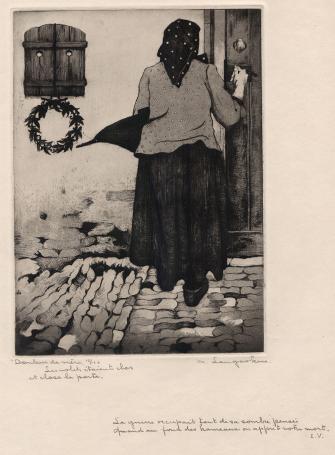 Ets van de Belgische kunstenaar M. Langaskens