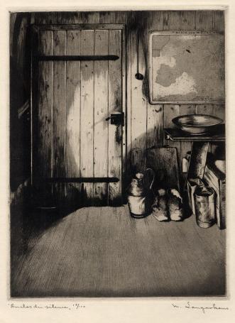 Ets van de Belgische etser M. Langaskens