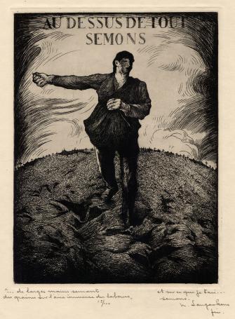 Ets van de Belgische etser M. Langaskens