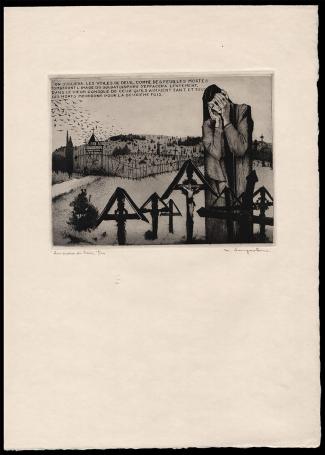 Langaskens Maurice met een ets WO I