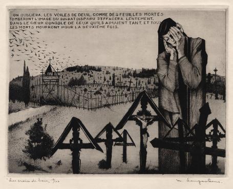 Ets van de Belgische etser M. Langaskens