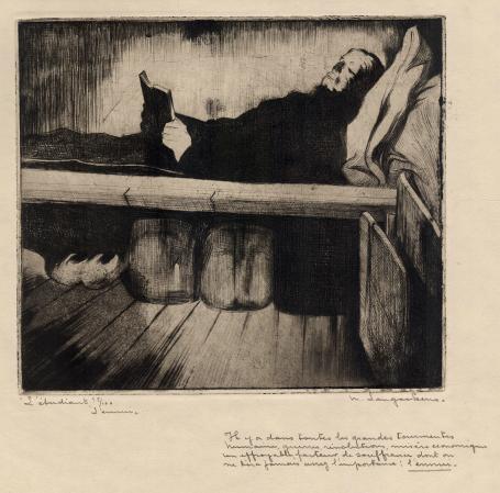 Ets van de Belgische etser M. Langaskens