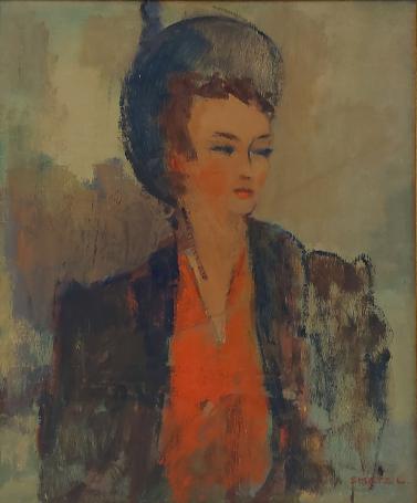Portretschilderij van Léon Smets 