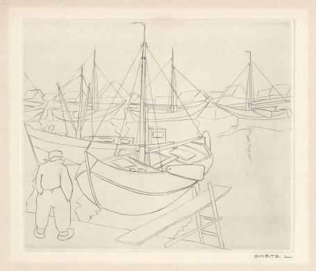 Een gesigneerde gravure van Léon Smets kopen