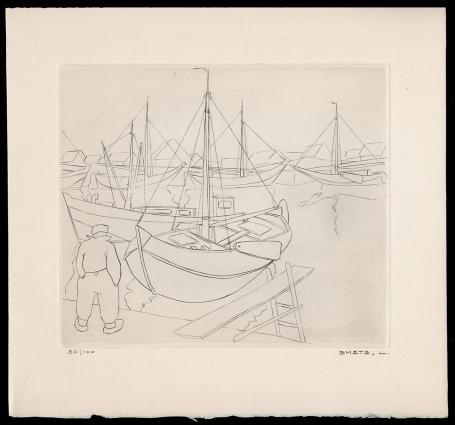Burijngravure van Léon Smets