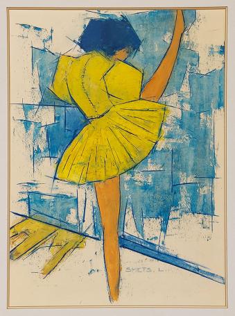 Danseres, schilderij van Léon Smets