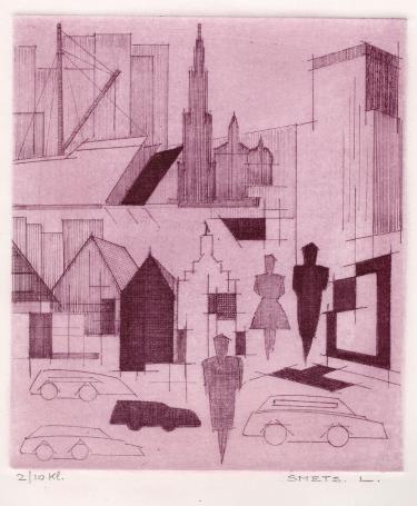 Grafisch kunstwerk van L. Smets kopen