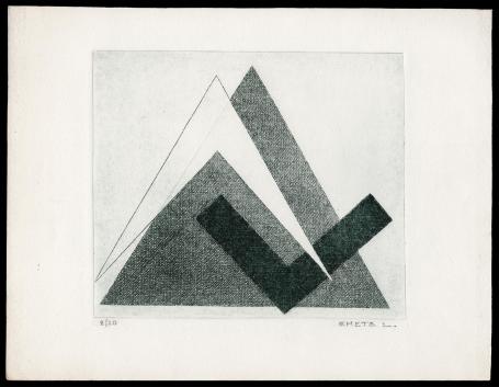 Abstracte ets van de Belgische kunstenaar Léon Smets kopen