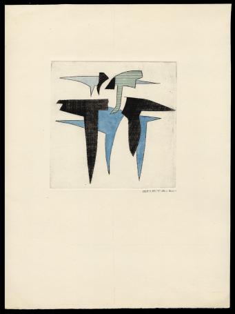 Ets van de Mechelse kunstenaar Léon Smets