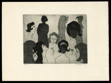épreuve d'artiste geëtst door Mechelse kunstenaar Léon Smets