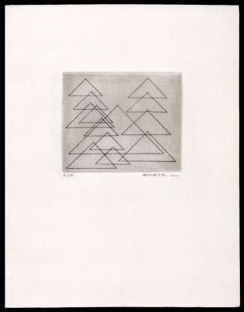 Abstracte ets van de Belgische kunstenaar Léon Smets kopen