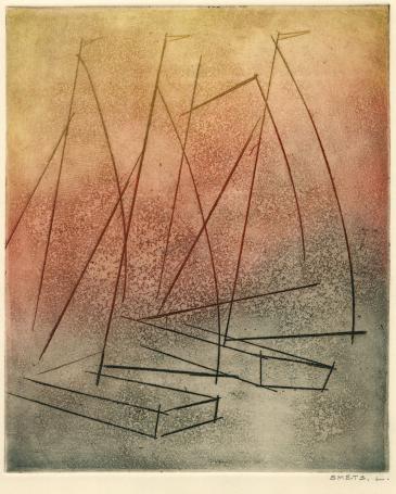 Abstract grafisch werk van Léon Smets