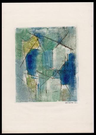 Monotype van de Mechelse kunstenaar Léon Smets