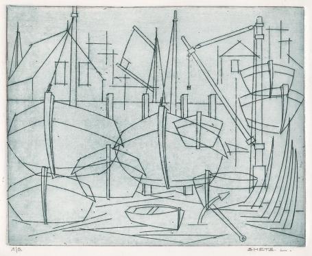 Grafisch kunstwerk van L. Smets