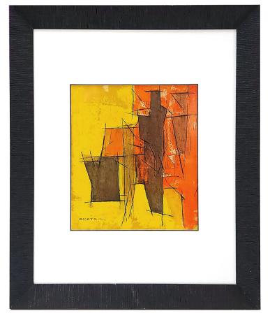 Abstract schilderij van de Belgische kunstenaar Léon Smets kopen