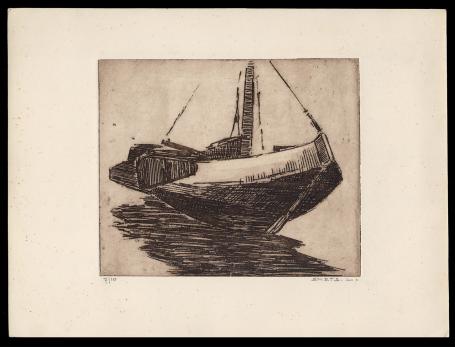 Tjalk, boot geëtst door L. Smets