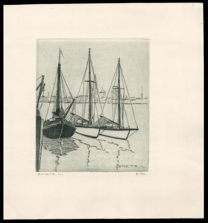 Een ets van de Belgische kunstenaar Léon Smets kopen