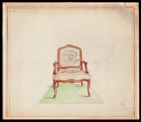 Meubelontwerp Rococo van Leytens Frères