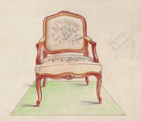 Rococo stoel van Leytens Frères