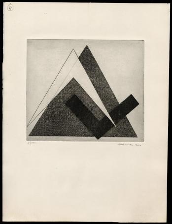 Abstracte ets van de Belgische kunstenaar Léon Smets kopen