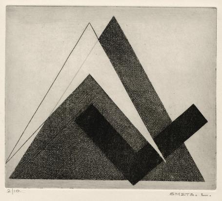 Genummerde ets van Léon Smets