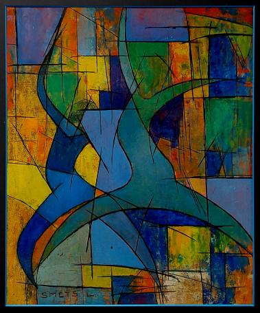 Figuratief abstract kunstwerk van Léon Smets