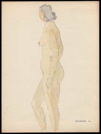 Tekening van de Belgische graficus Léon Smets