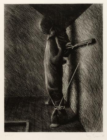 Gesigneerd kunstwerk van de etser Luc Piron
