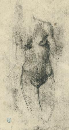 Tekening van Belgische kunstschilder Lucien van der Borcht