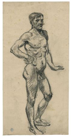 Tekening van Belgische kunstschilder Lucien van der Borcht