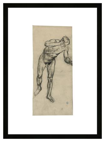 Naakttekening van de Belgische kunstenaar Lucien van der Borcht