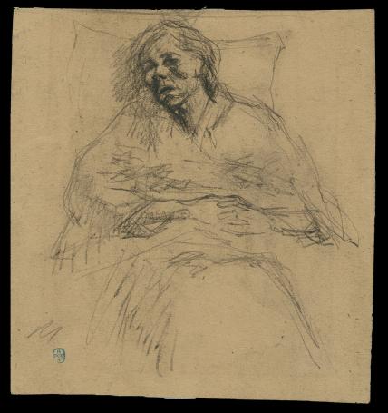 tekening van de Belgische kunstenaar Lucien van der Borcht