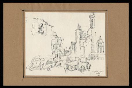 Pentekening van Maurice Pauwaert