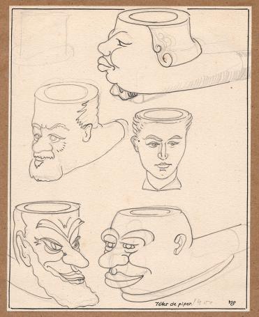 Grafisch kunstwerk van de Belgische kunstenaar Maurice Pauwaert