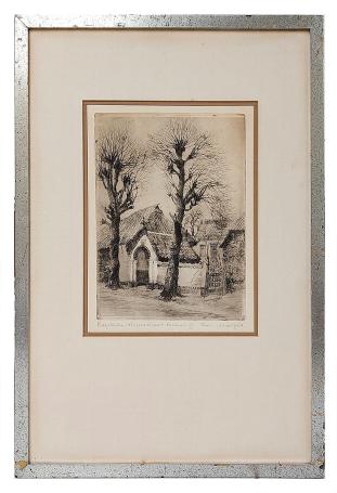 Gesigneerde ets van Romain Malfliet kopen