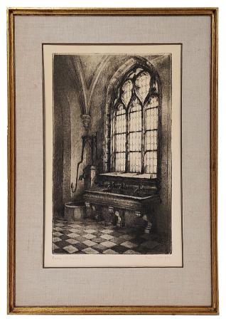 Gesigneerde ets van Romain Malfliet kopen