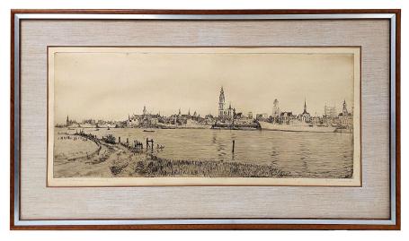 Gesigneerde ets van Romain Malfliet kopen