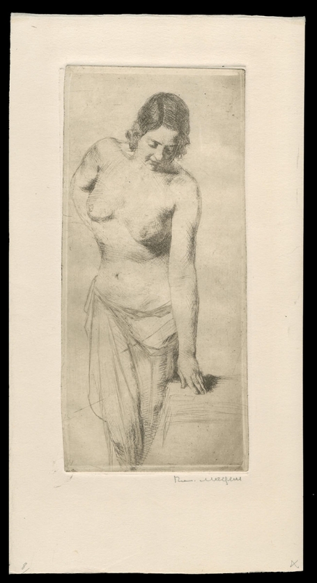 Gesigneerde ets van Romain Malfliet kopen