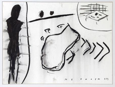 Kunstwerk uit 1989 van de Belgische kunstenaar Werner Mannaers