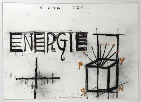 Kunstwerk uit 1990 van de Belgische kunstenaar Werner Mannaers