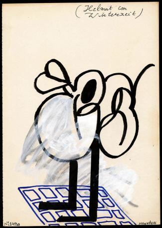 Kunstwerk op papier van de Belgische kunstenaar Werner Mannaers kopen