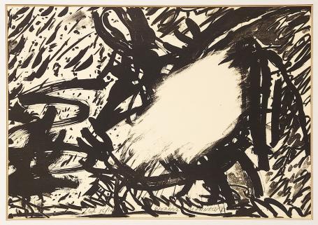 Kunstwerk uit 1989 van de Belgische kunstenaar Werner Mannaers