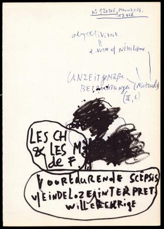 Kunstwerk op papier van de Belgische kunstenaar Werner Mannaers kopen