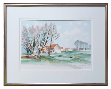 Aquarel Belgische kunstenaar Marcel Cockx