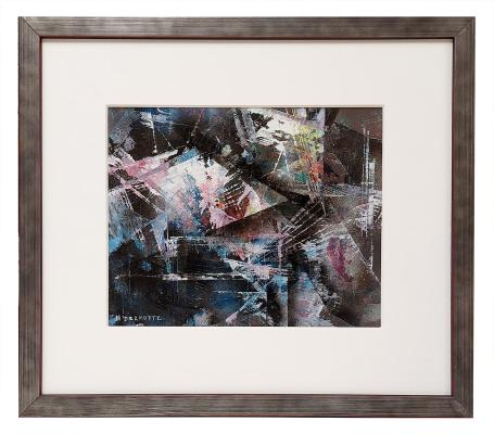 Abstract schilderij van de Belgische schilder Marcel Delmotte kopen