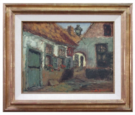 Schilderij van de Belgische schilderes Marthe De Spiegeleir