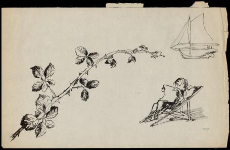 Groot schetsblad van F. Masereel kopen