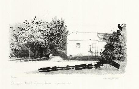 Maurice Van Den Dries  met grafisch werk uit 1978