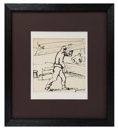 Viltstiftekening van de Antwerpse kunstenaar Mous kopen